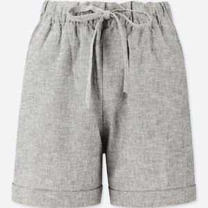 Grey Cotton Relaxed Shorts